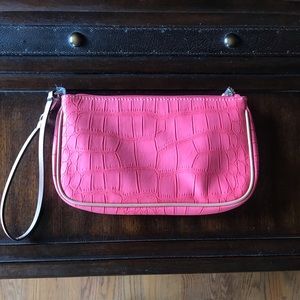 Loft coral wristlet/wallet